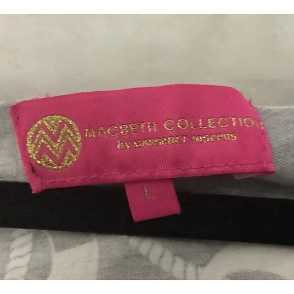 Macbeth Collection Margaret Josephs Nautical Beach Coverup Hoodie Women Large - Picture 9 of 10